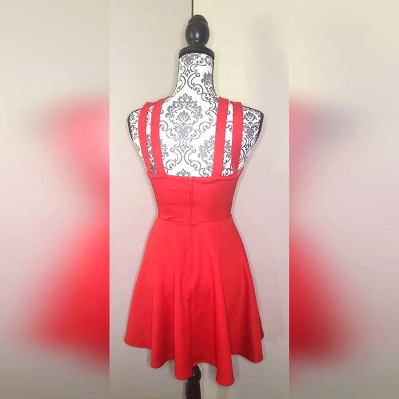 Little Red Formal Dress size 1/2 B. Darlin LIKE NEW! - Picture 3 of 5